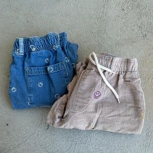 Urban Outfitters Blue Denim and Tan Corduroy Pants bundle